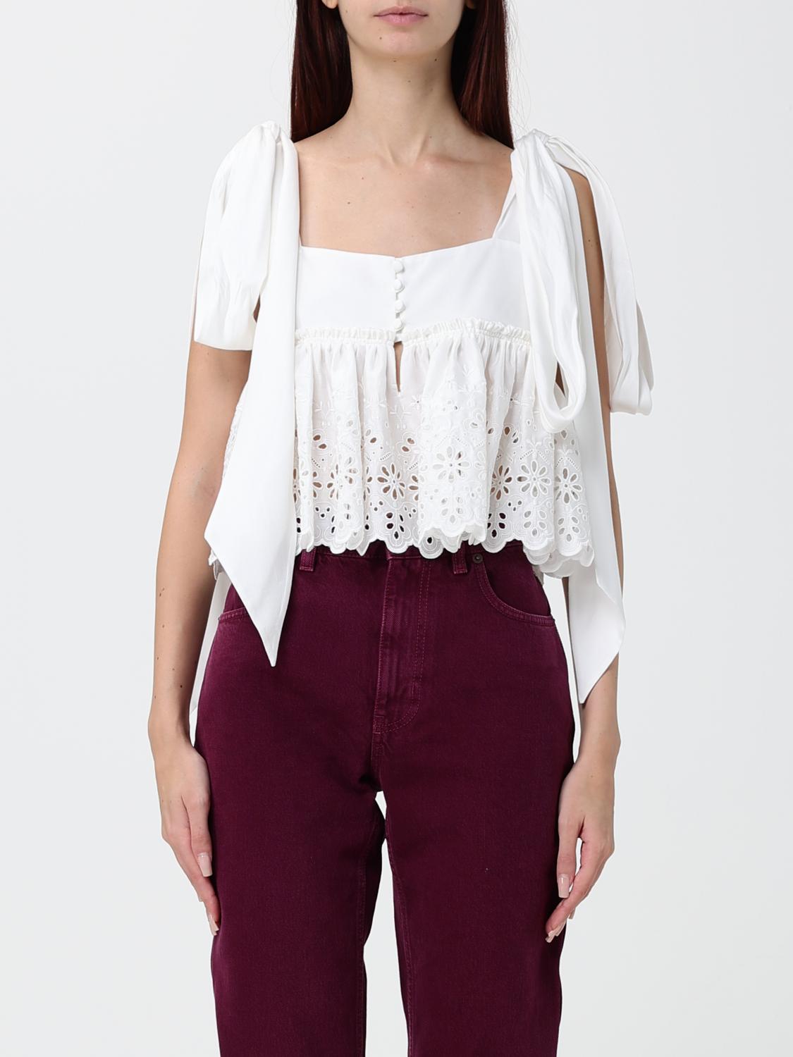 CHLOÉ Top Damen Farbe Weiß