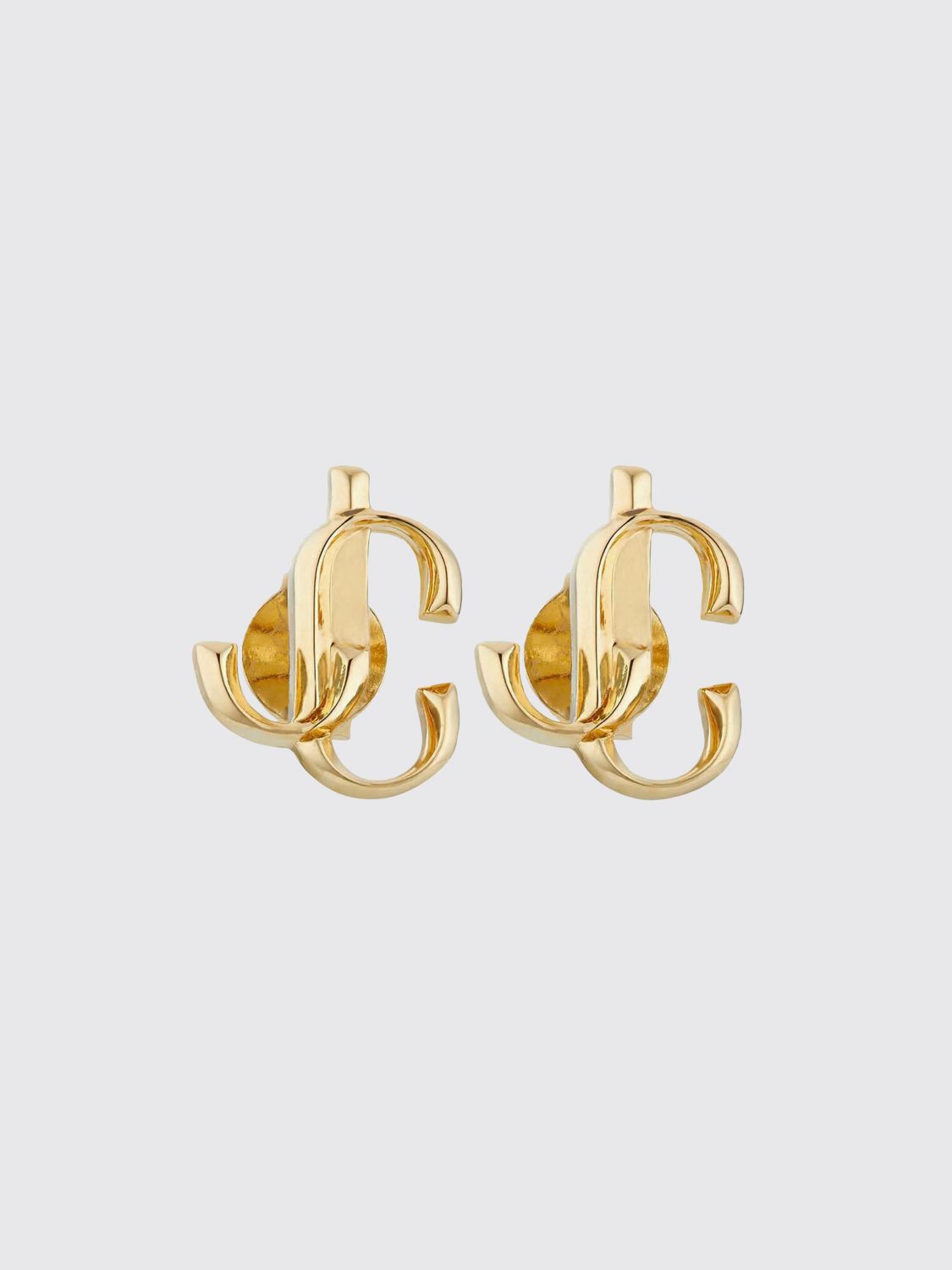 JIMMY CHOO Ohrstecker mit JC-Monogramm aus goldfarbenem Metall