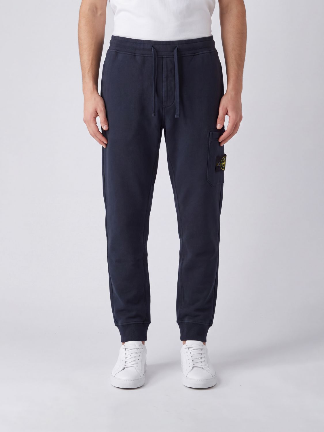 STONE ISLAND Slim Fit Cargohose aus Bio-Baumwolle mit Logo