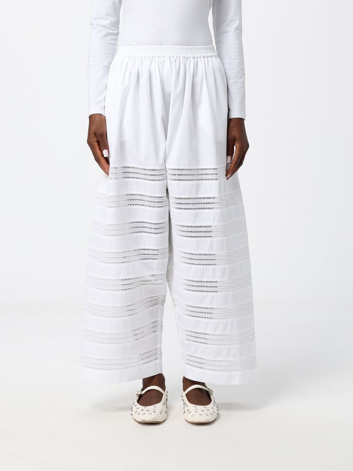 Alaïa Pants Woman Color White