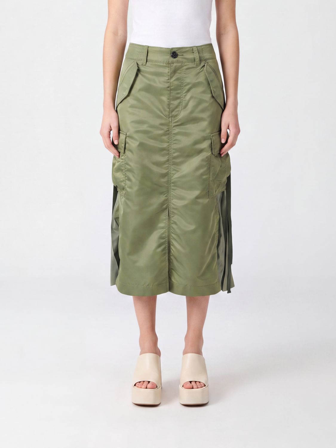 SACAI Skirt Woman color Kaki