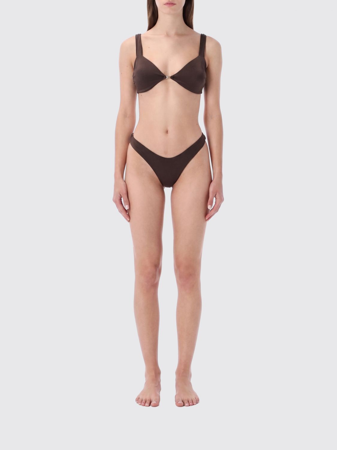 Matinee Triangle Bikini with V-Neck and Brazilian Briefs