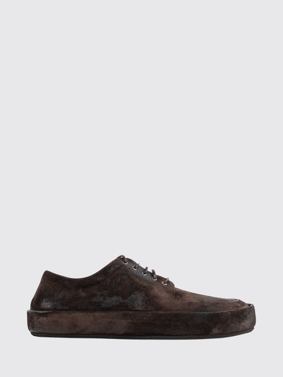 Marsèll Cassapelle Suede Calfskin Derby Shoes with Rubber Sole