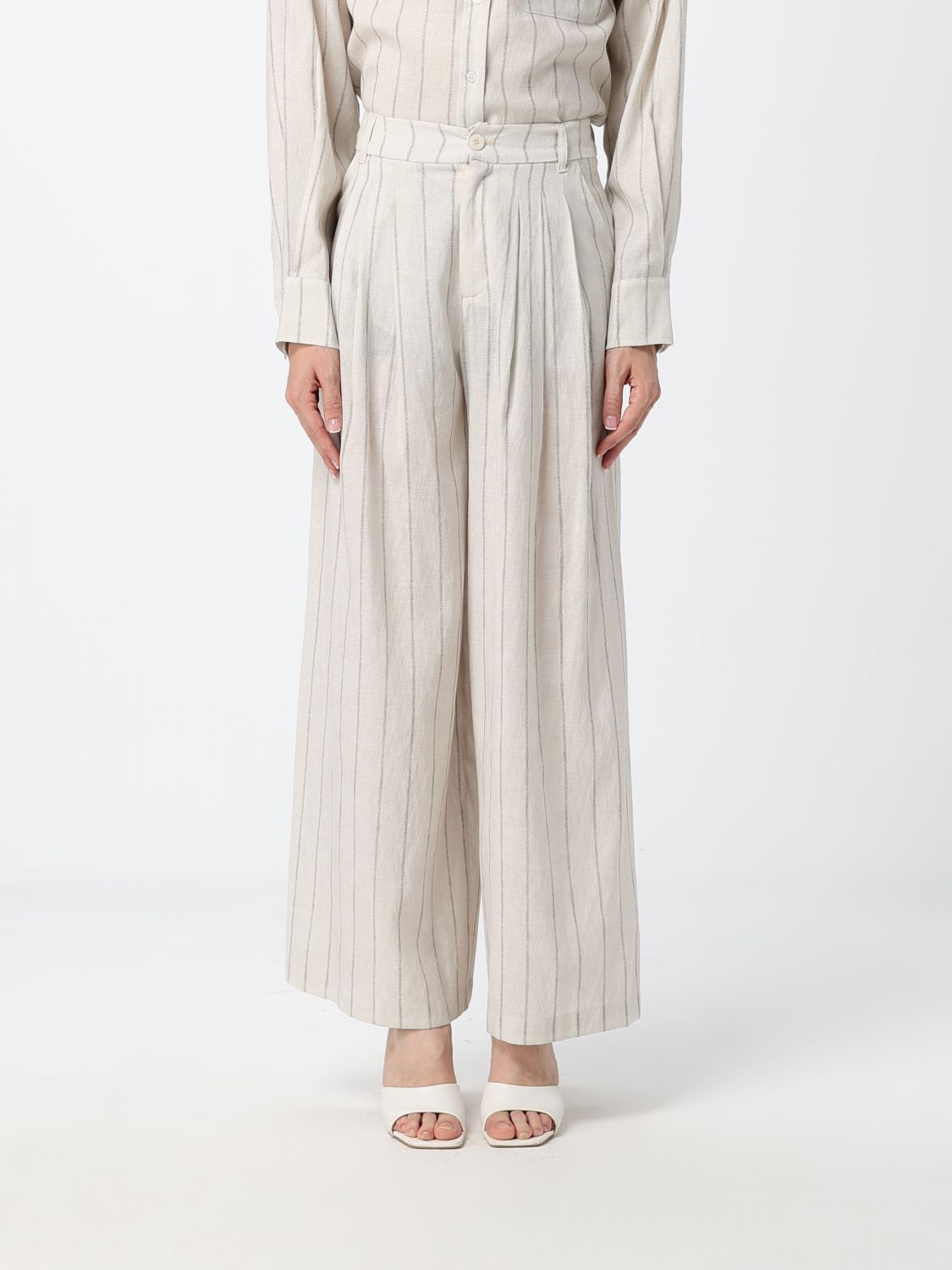 ELEH Pants Woman color Ecru