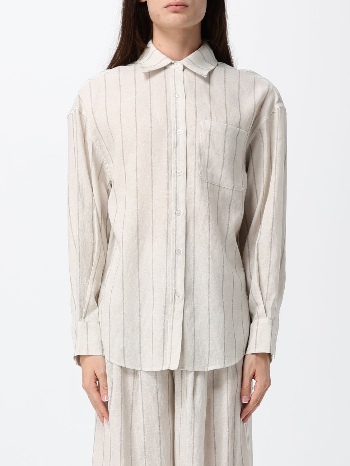 Eleh Shirt Woman Color Beige In Neutral