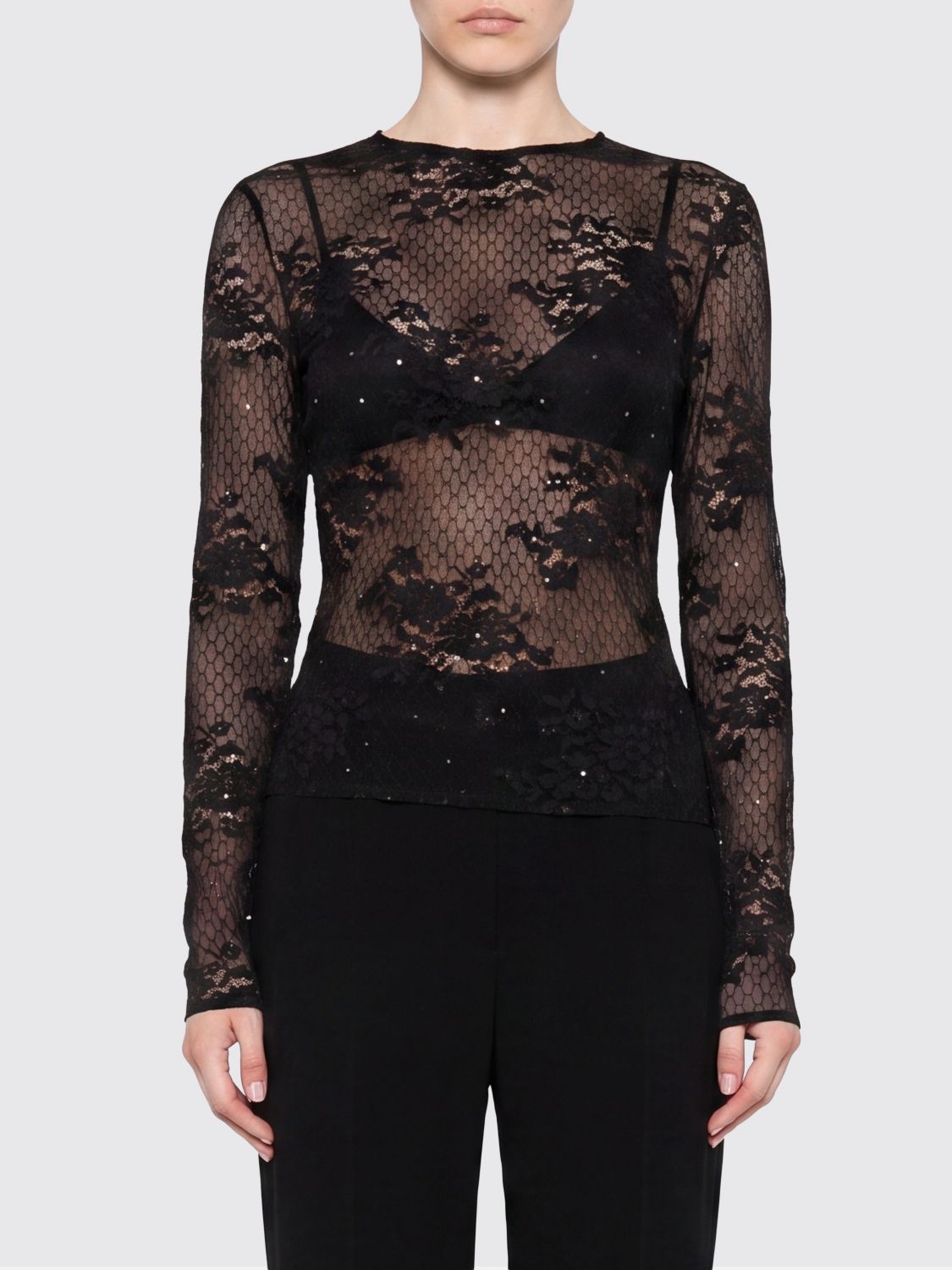 GIUSEPPE DI MORABITO Top Woman color Black