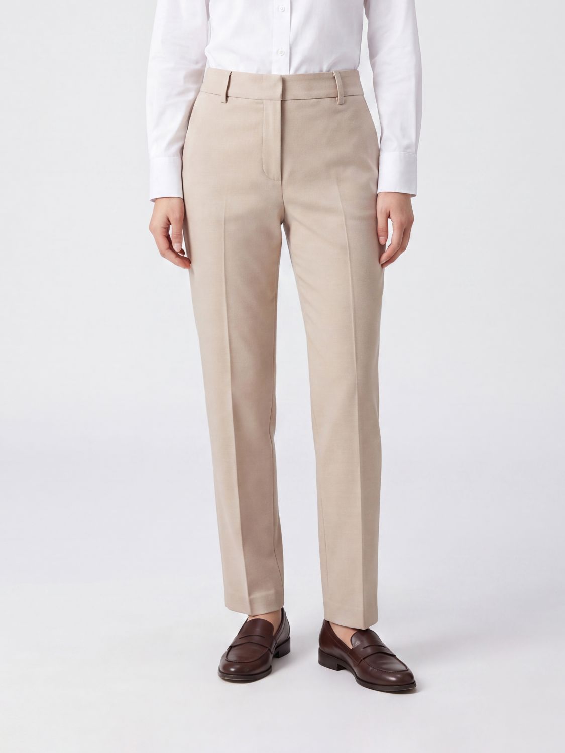 'S MAX MARA Pants Woman color White