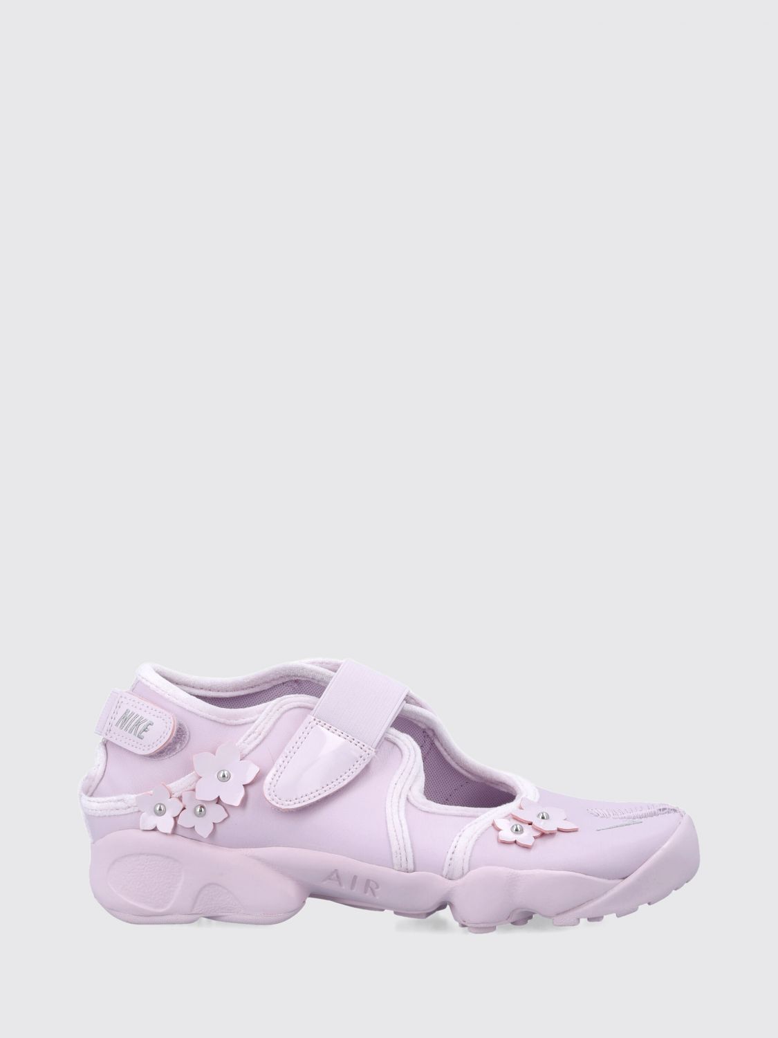 NIKE Air Rift Leder-Sneakers mit Tabi-Spitze und Blumenstickerei