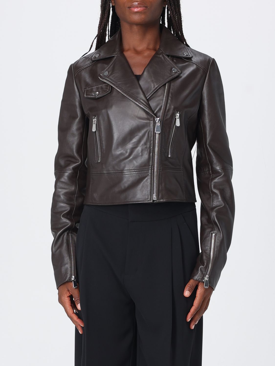 PINKO Jacket Woman color Brown