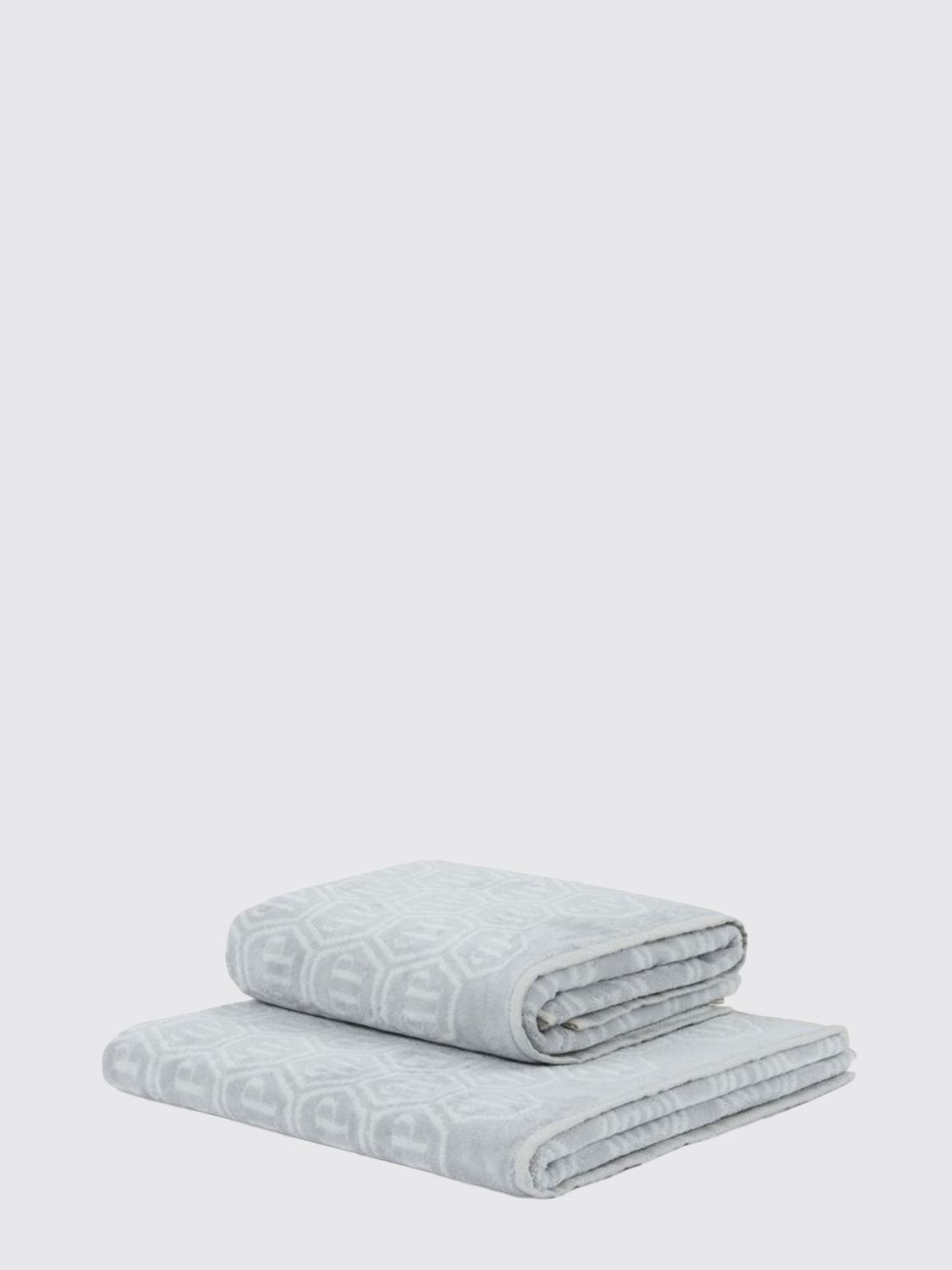 Philipp Plein Bath And Beach Towels Lifestyle In Gray