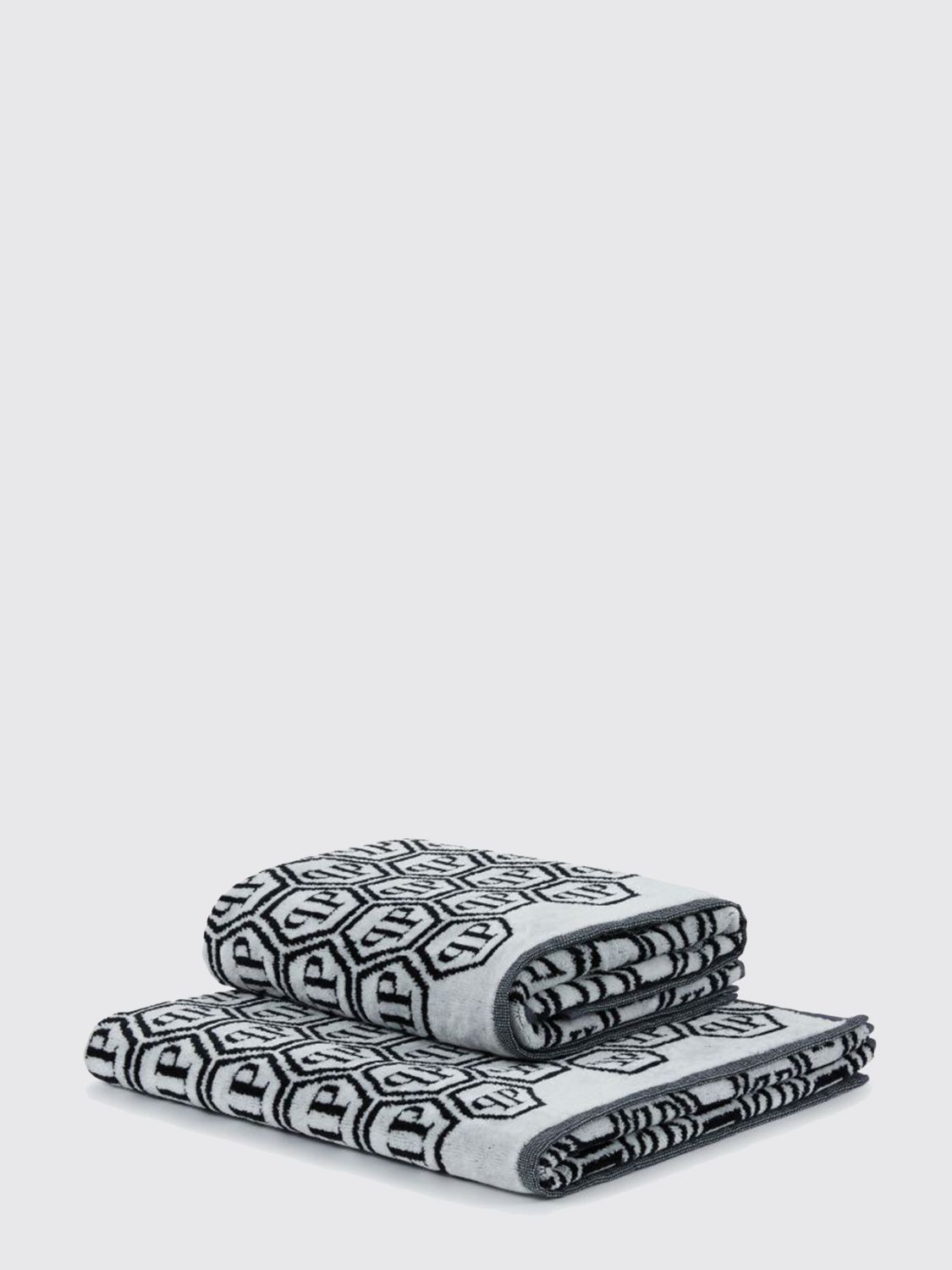 Philipp Plein Bath And Beach Towels Lifestyle In Black