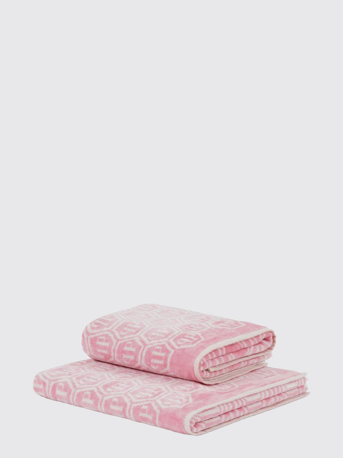 Philipp Plein Bath And Beach Towels Lifestyle In Pink
