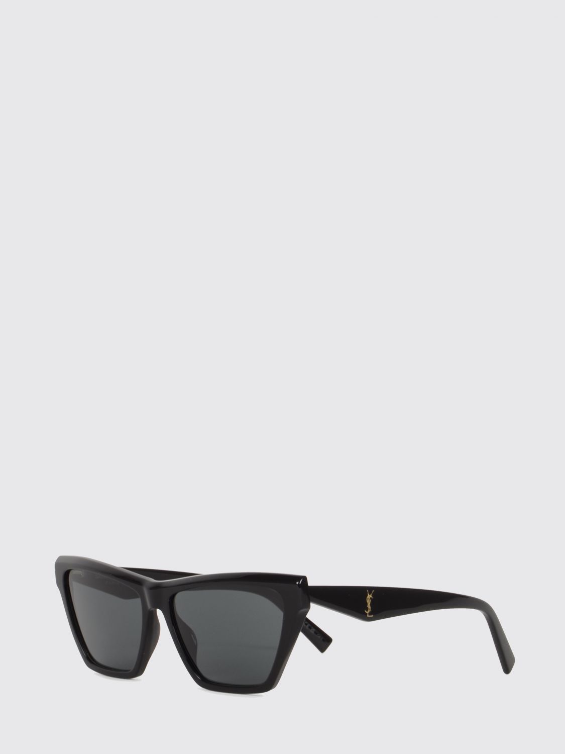 SAINT LAURENT Cat-Eye Acetate Sunglasses with YSL Monogram