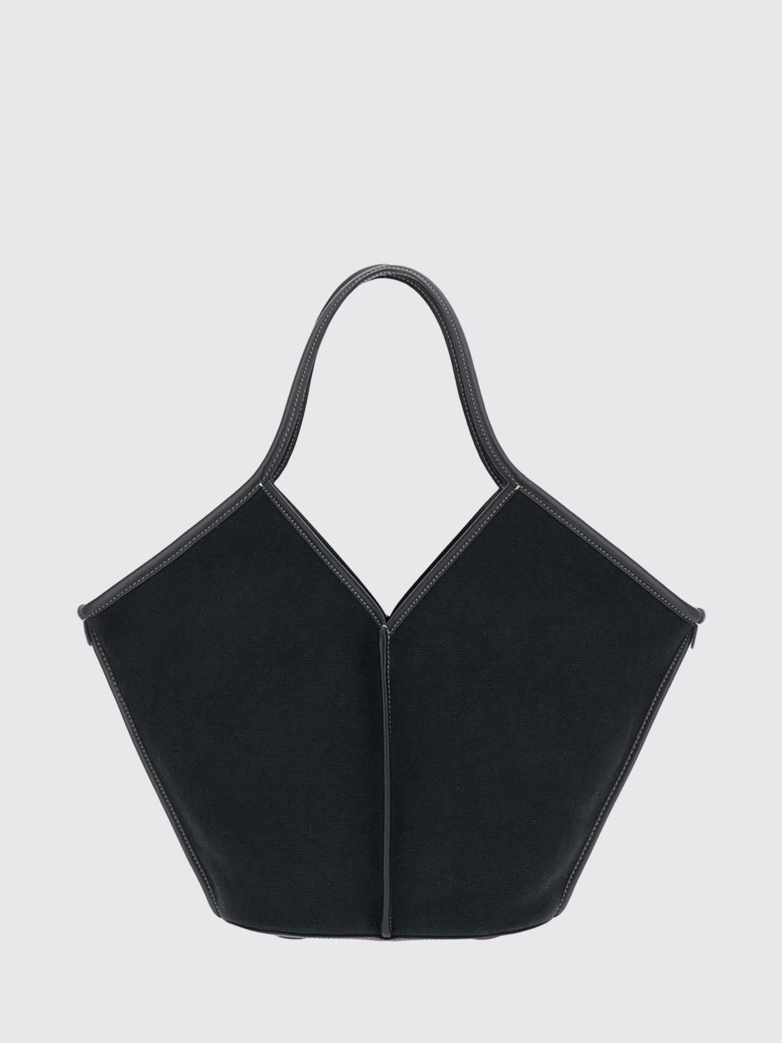 Hereu Calella Leather-trim Tote Bag In Black