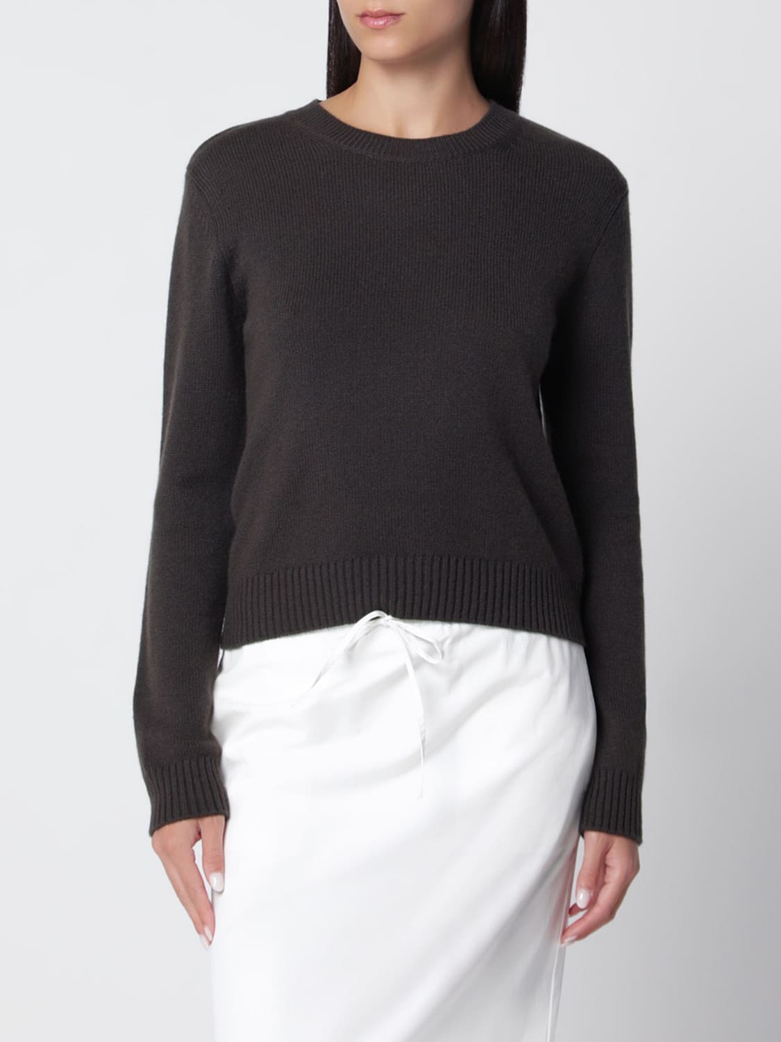 LISA YANG Maglia girocollo in puro cashmere a maniche lunghe