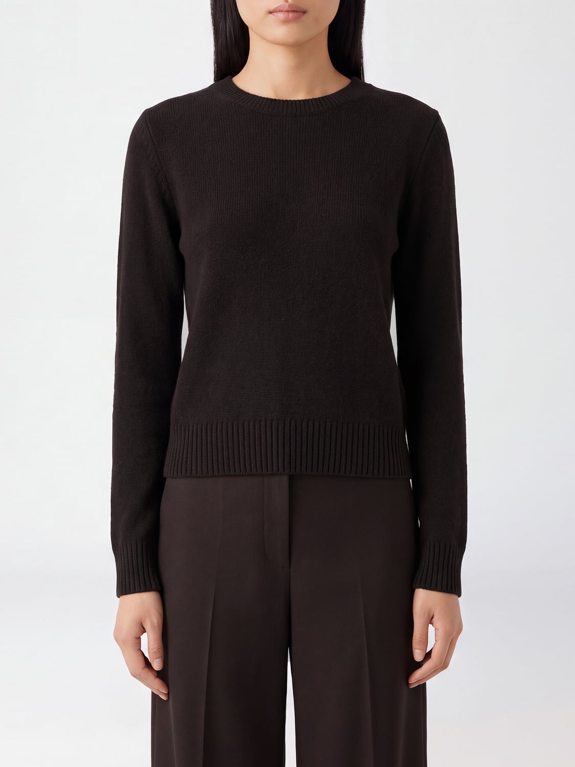 LISA YANG Maglia girocollo in puro cashmere a maniche lunghe