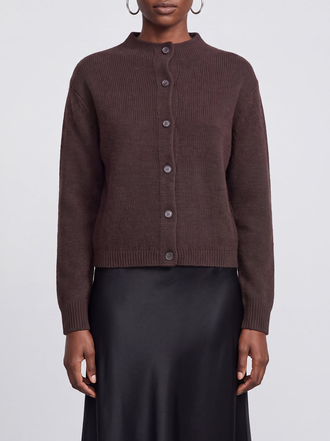 LISA YANG Cardigan girocollo in puro cashmere con bottoni