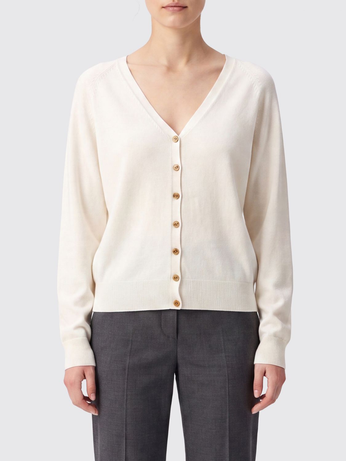 LISA YANG Relaxed Fit Pure Cashmere V-Neck Cardigan