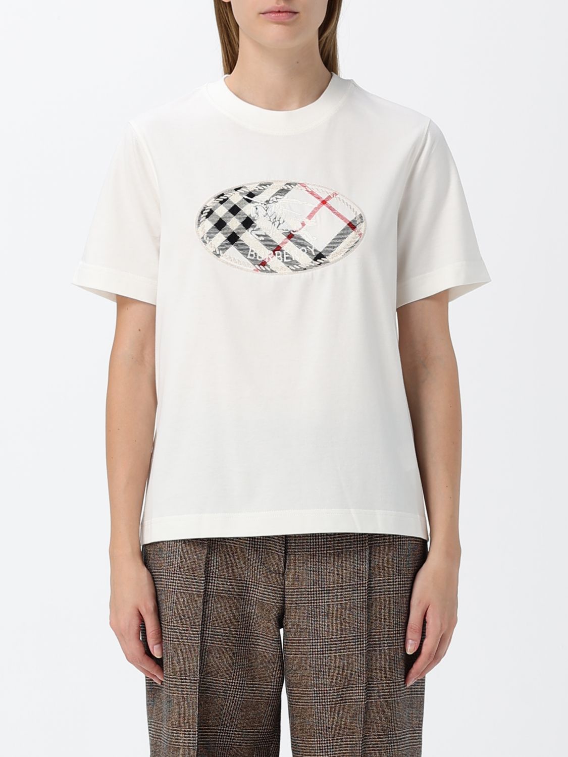 BURBERRY T-Shirt Woman color White
