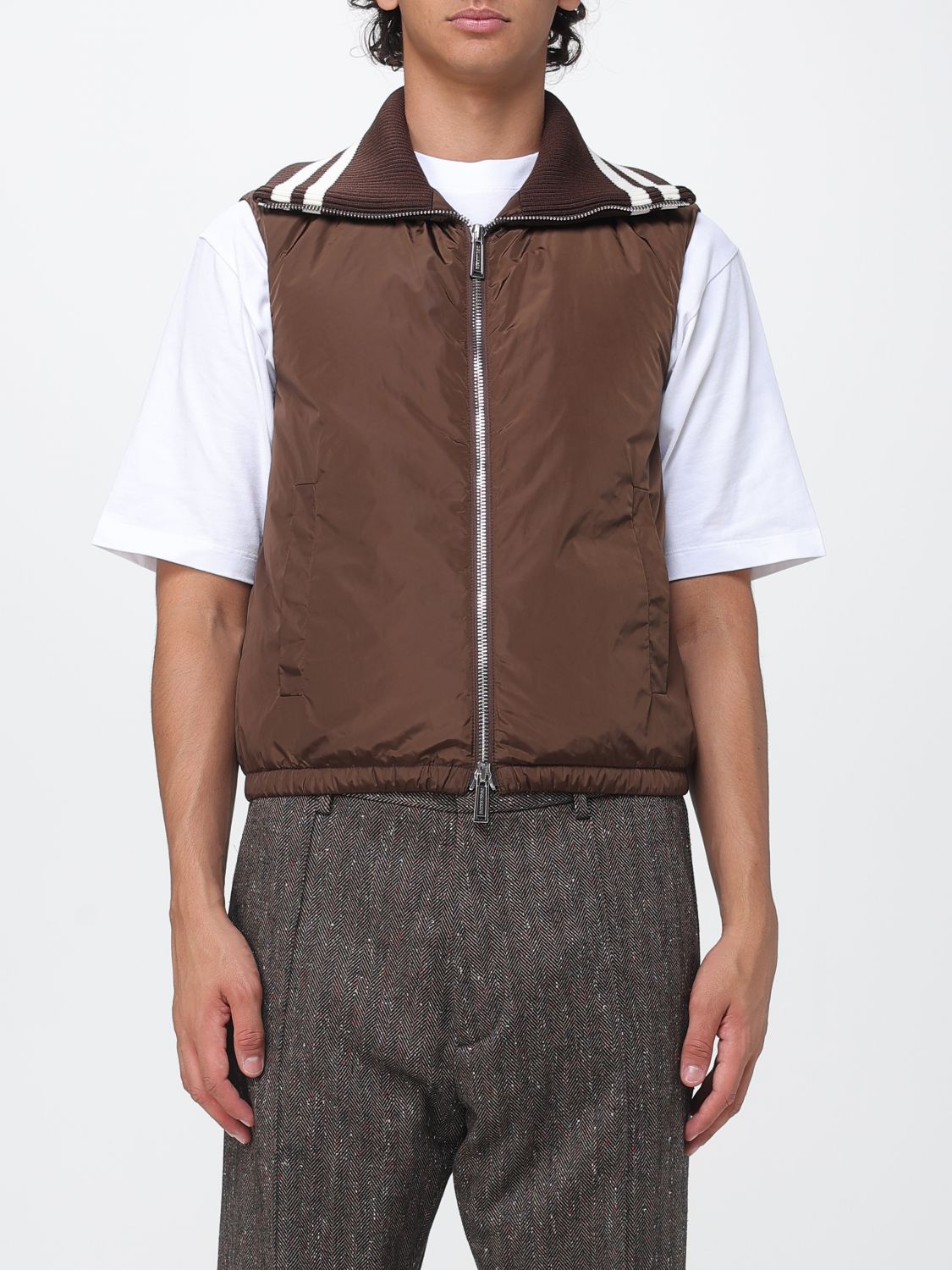 DSQUARED2 Padded Technical Nylon Gilet with Contrast Trims
