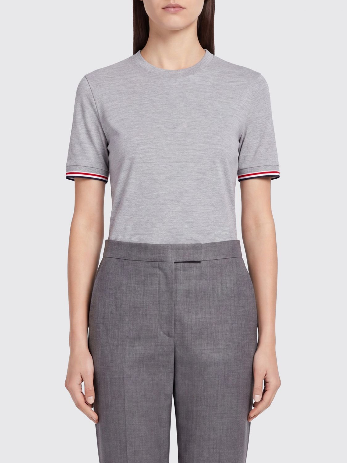 THOM BROWNE 4-Bar Merino Wool T-Shirt