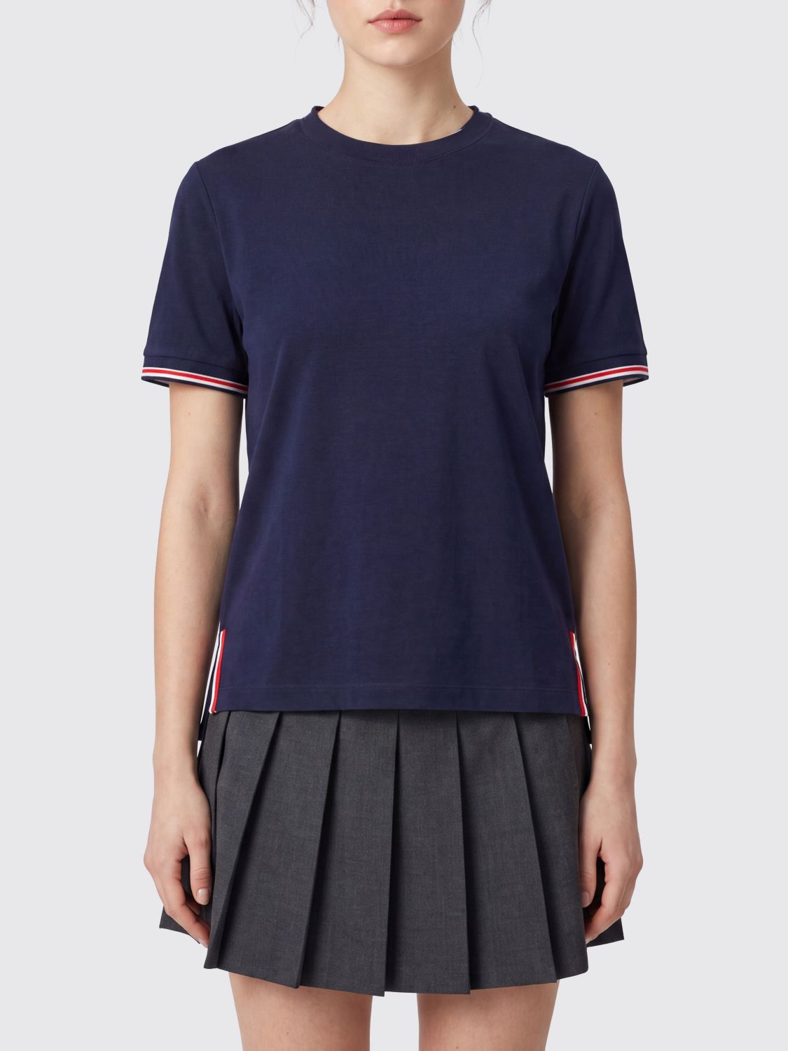 THOM BROWNE 4-Bar Merino Wool T-Shirt