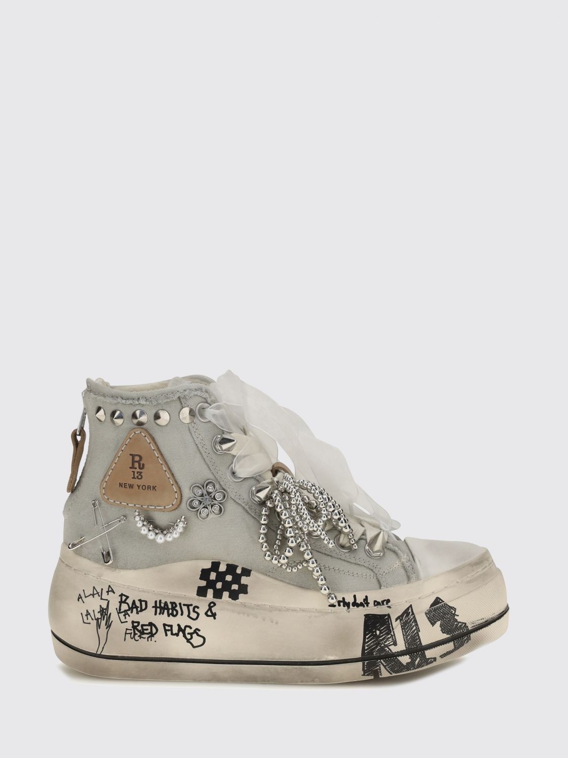 R13 Sneakers Donna colore Bianco