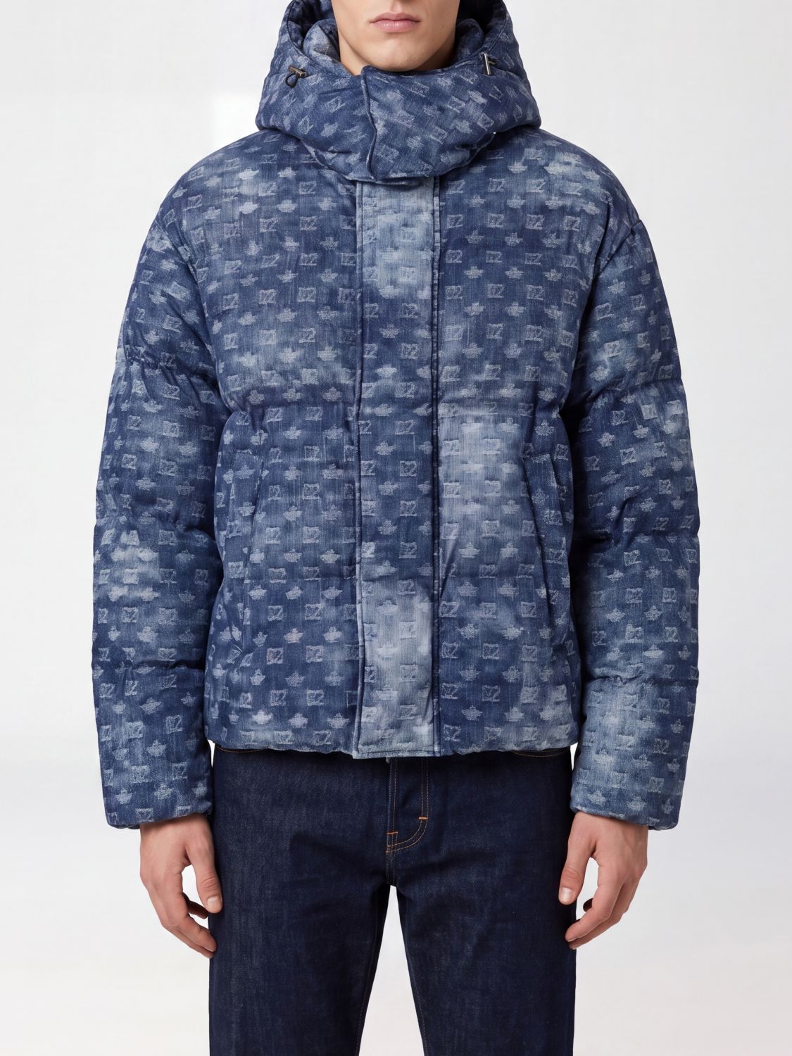 DSQUARED2 Jacket Men color Gnawed Blue