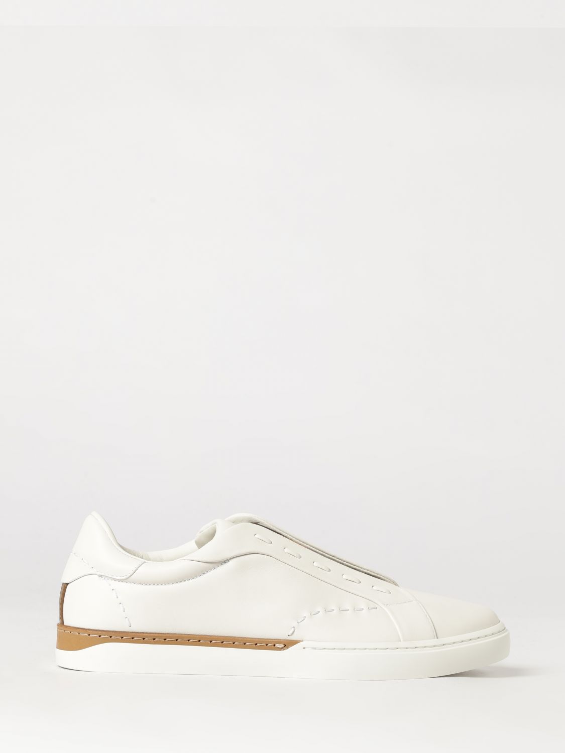 FENDI City Slip-on-Sneaker aus Kalbsleder mit Jacquard-Logo