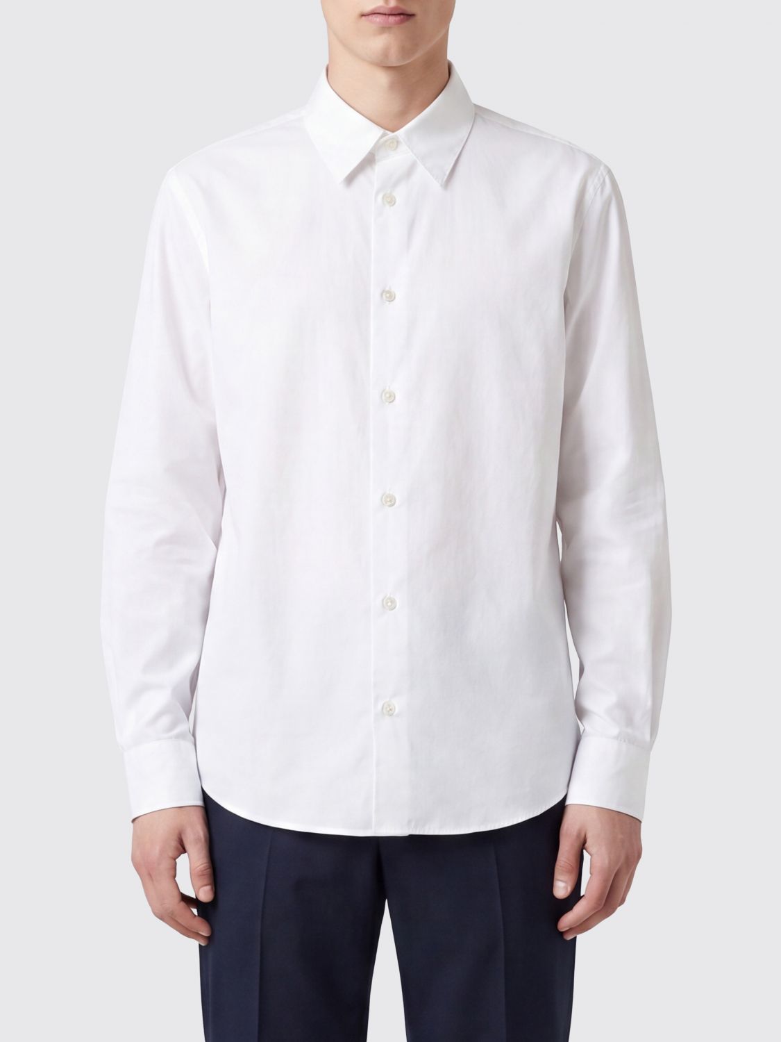 OUR LEGACY Slim Fit Cotton and Lyocell Blend Shirt with Pointed Collar