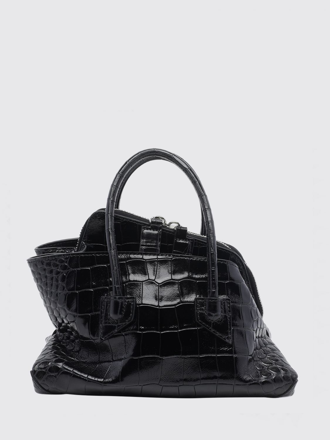 The Attico La Passeggiata Croc-Effect Calfskin Mini Handbag · OS