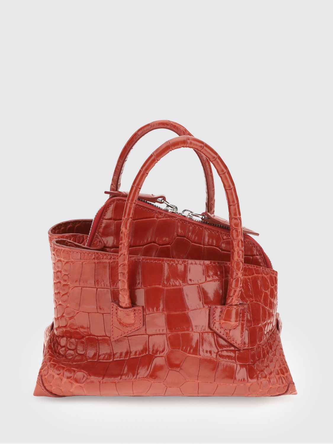 THE ATTICO Borsa La Passeggiata in pelle stampa cocco