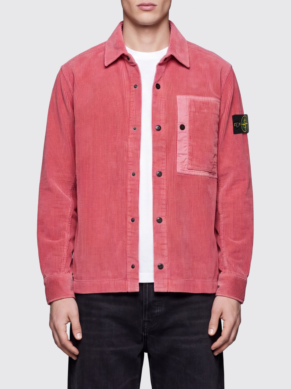 STONE ISLAND Shirt Men color Pink