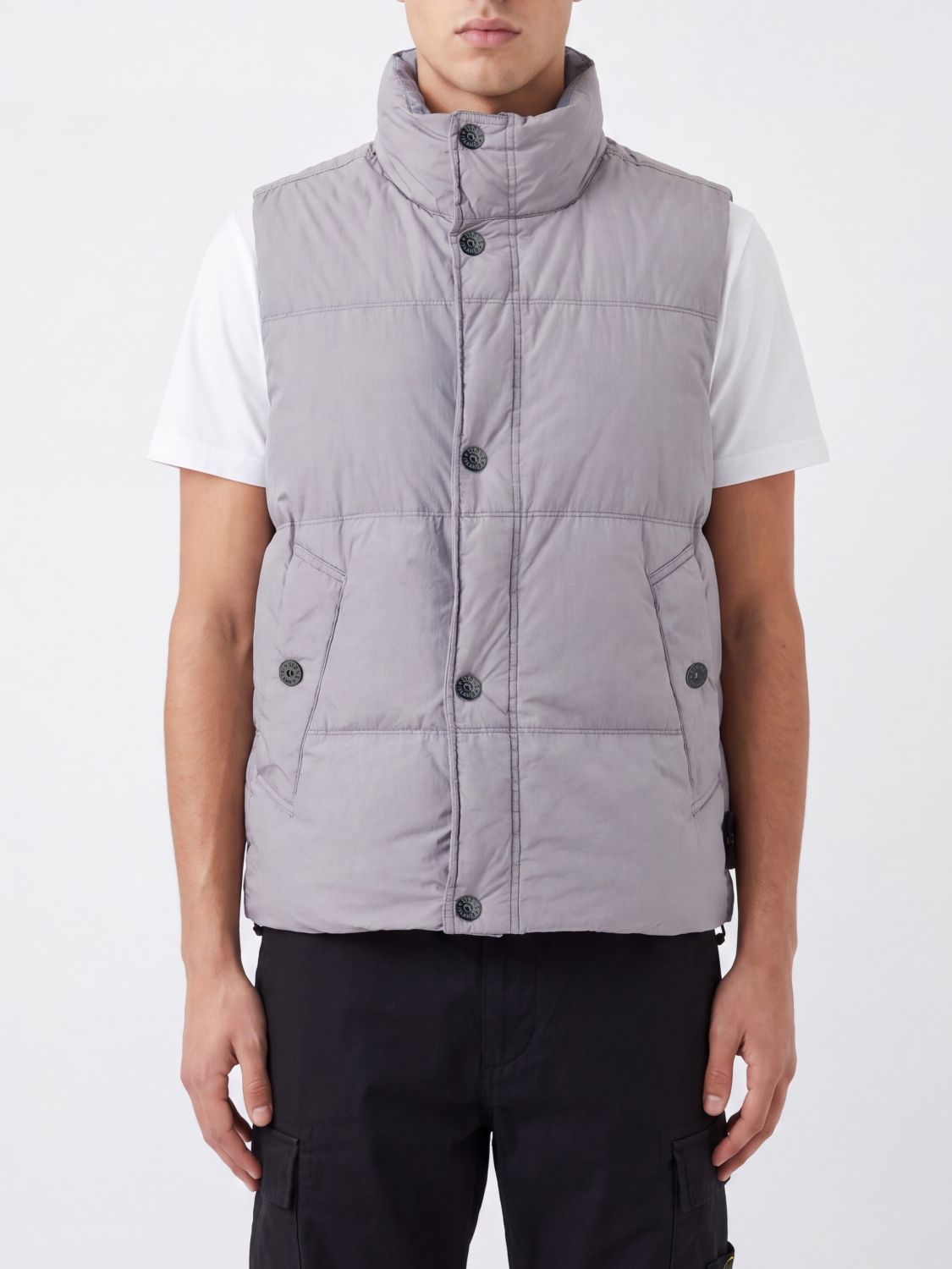 STONE ISLAND Suit Vest Men color Grey