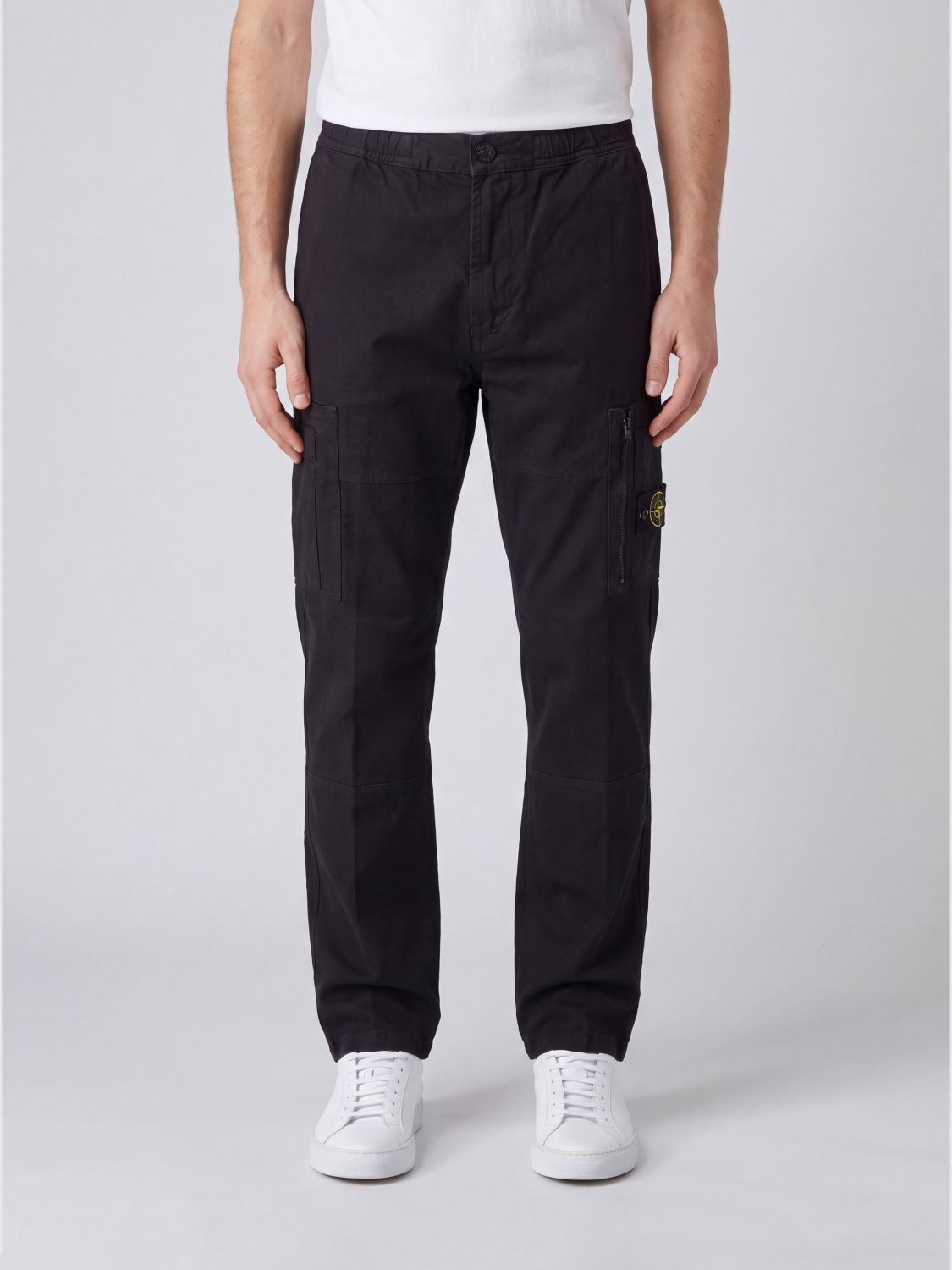 STONE ISLAND Pants Men color Black