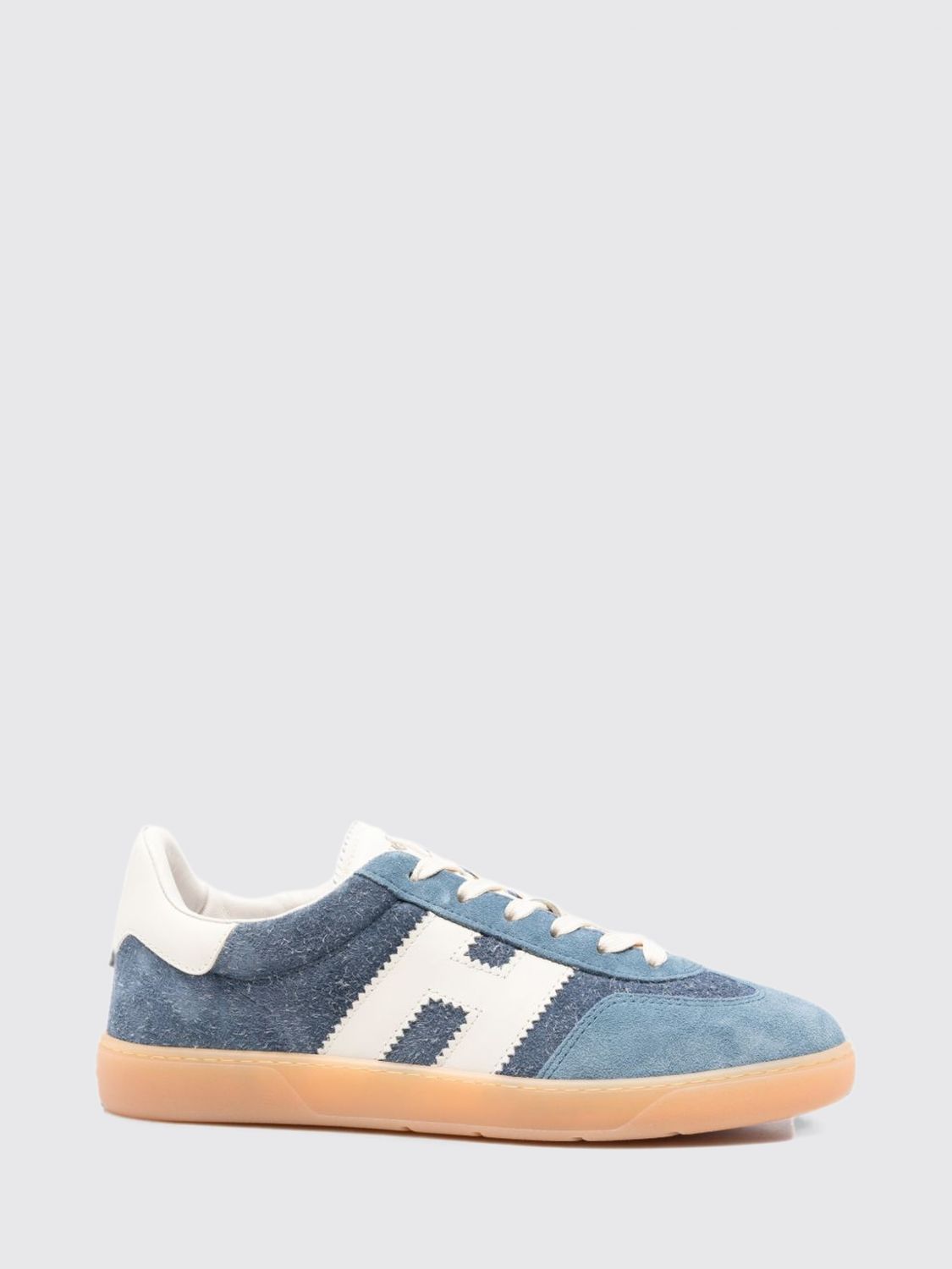 HOGAN Cool Leder- und Wildleder-Sneakers mit H-Logo und Gummisohle