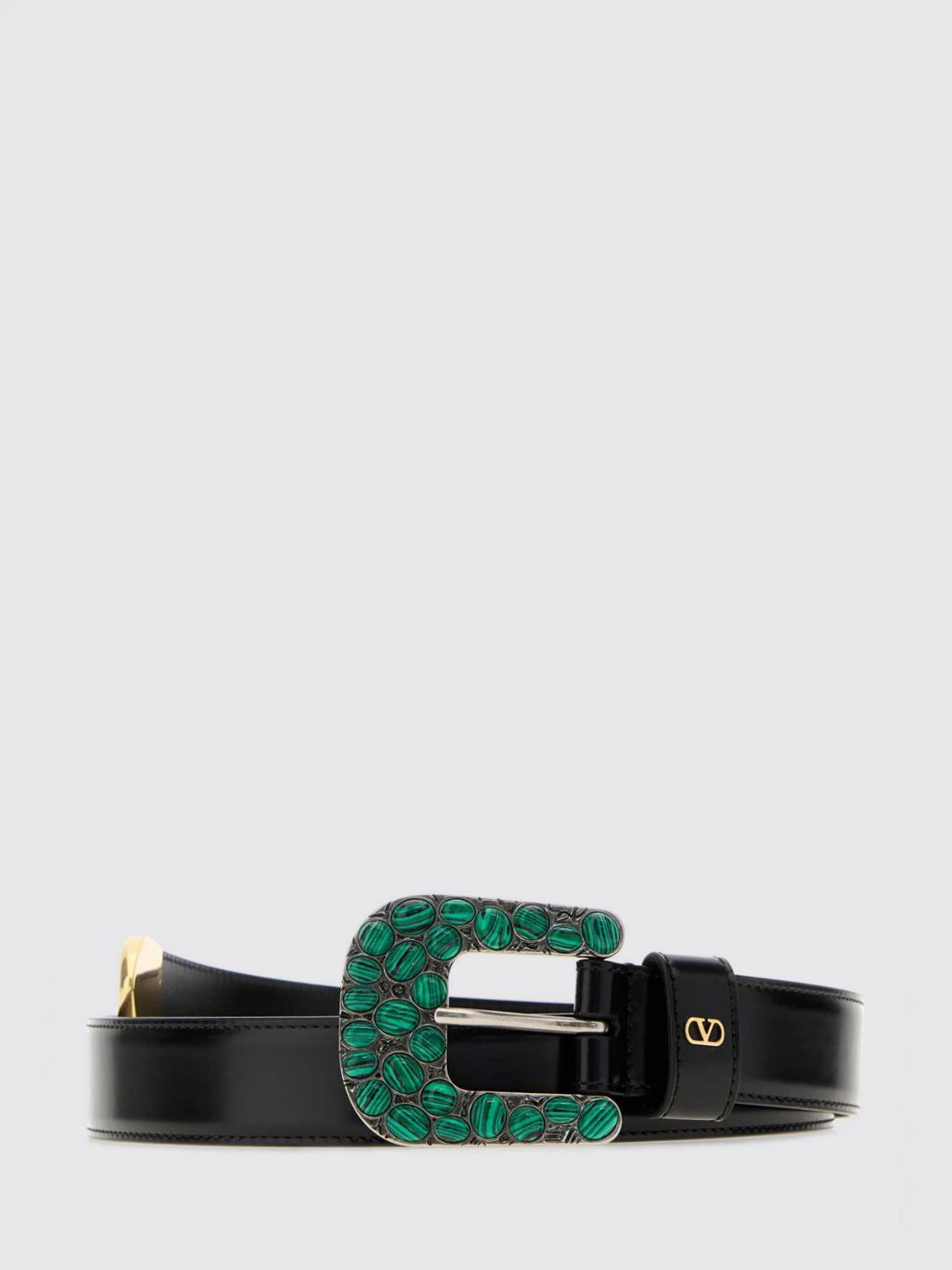 Valentino Garavani VLogo Signature Belt in Brushed Calfskin Leather · 75