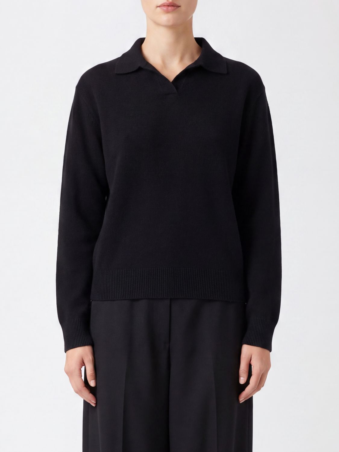 THE ROW Polo Shirt Woman color Black