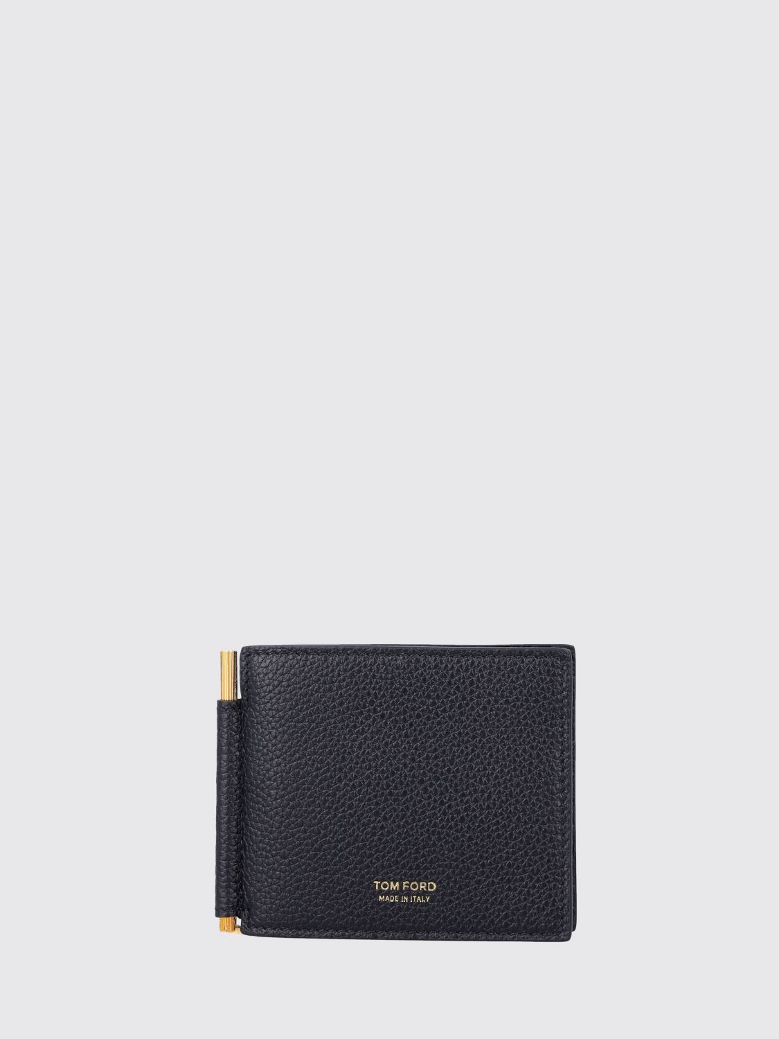 Tom Ford Grained Calfskin Wallet with Money Clip · OS