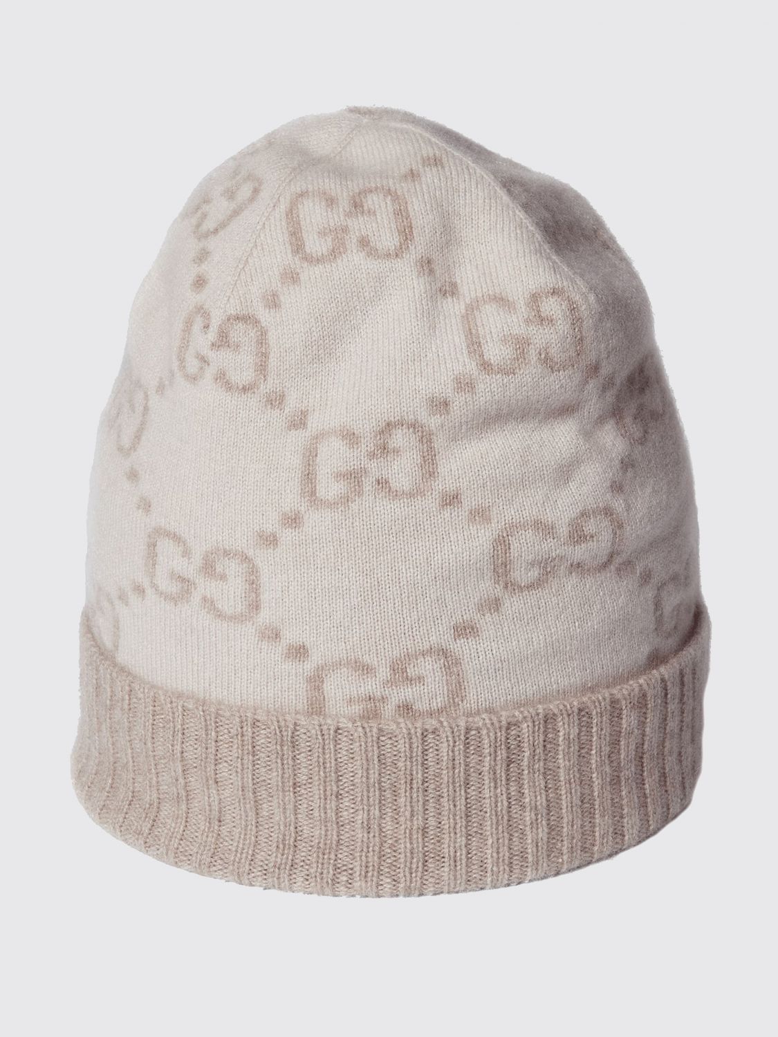 GUCCI GG Monogram Pure Cashmere Beanie with Cuff