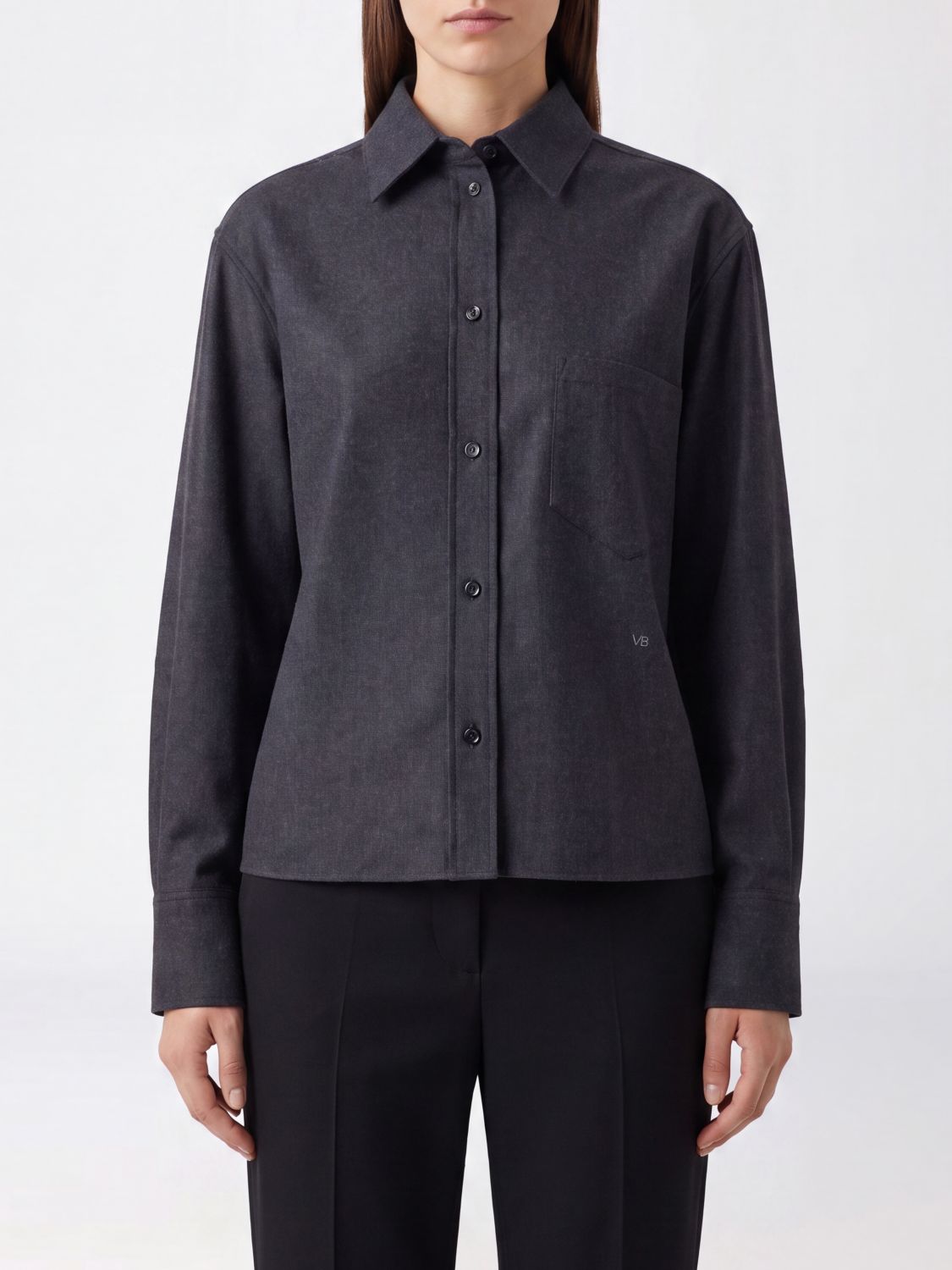 VICTORIA VICTORIA BECKHAM Shirt Woman color Charcoal