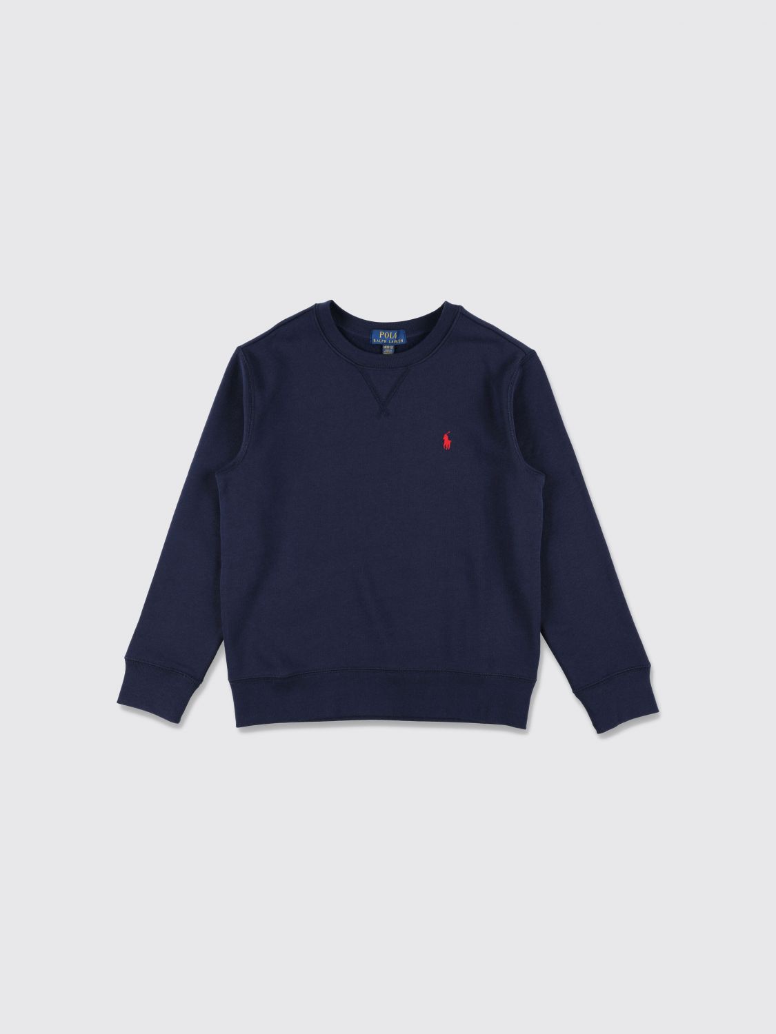 POLO RALPH LAUREN Jungen-Sweatshirt aus Baumwolle mit Rundhalsausschnitt und Pony-Logo
