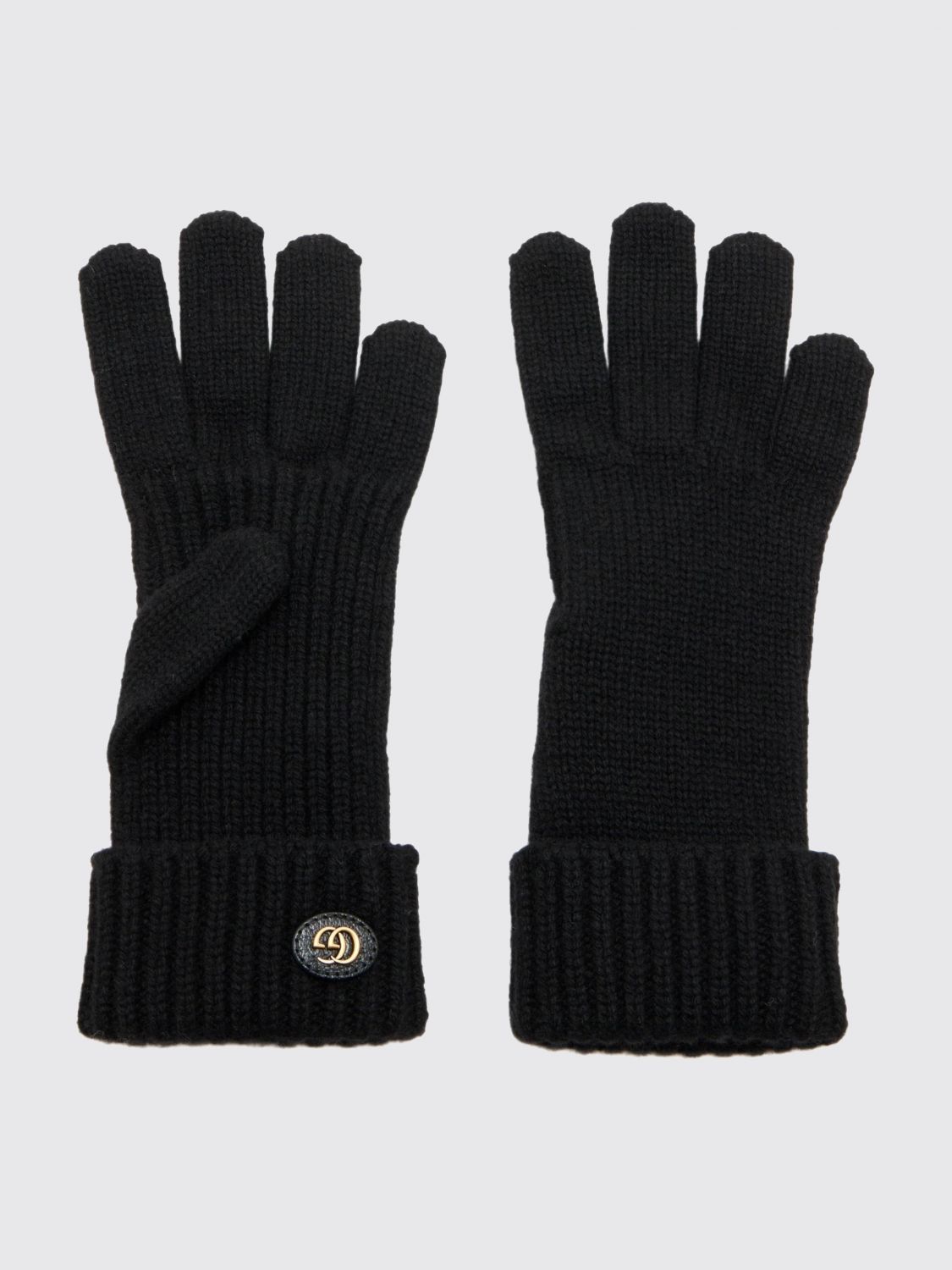 GUCCI GG Monogram Wool-Blend Gloves with Ribbed Cuffs