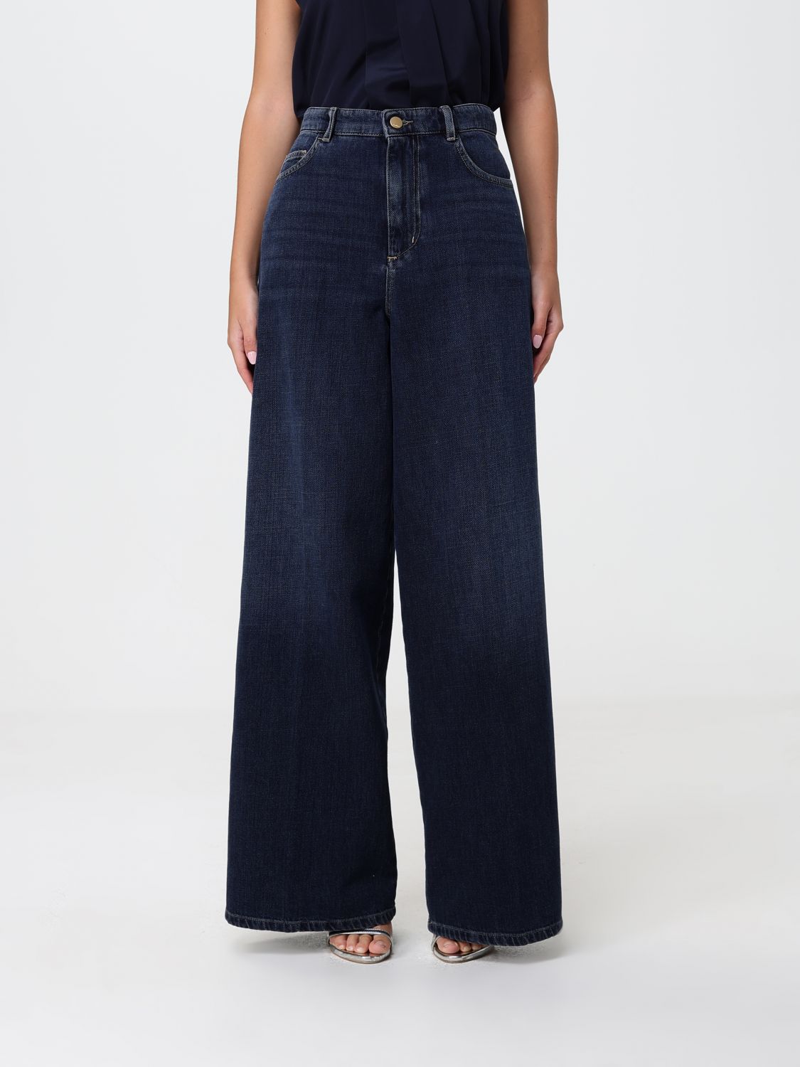 'S MAX MARA Jeans Woman color Blue