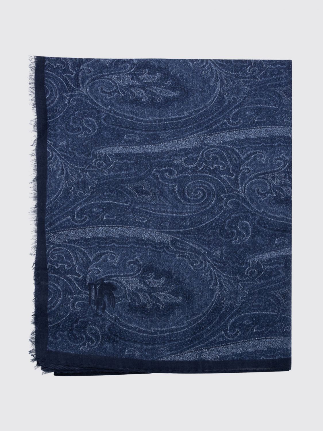 ETRO Paisley-Jacquard-Kaschmirschal mit Fransen