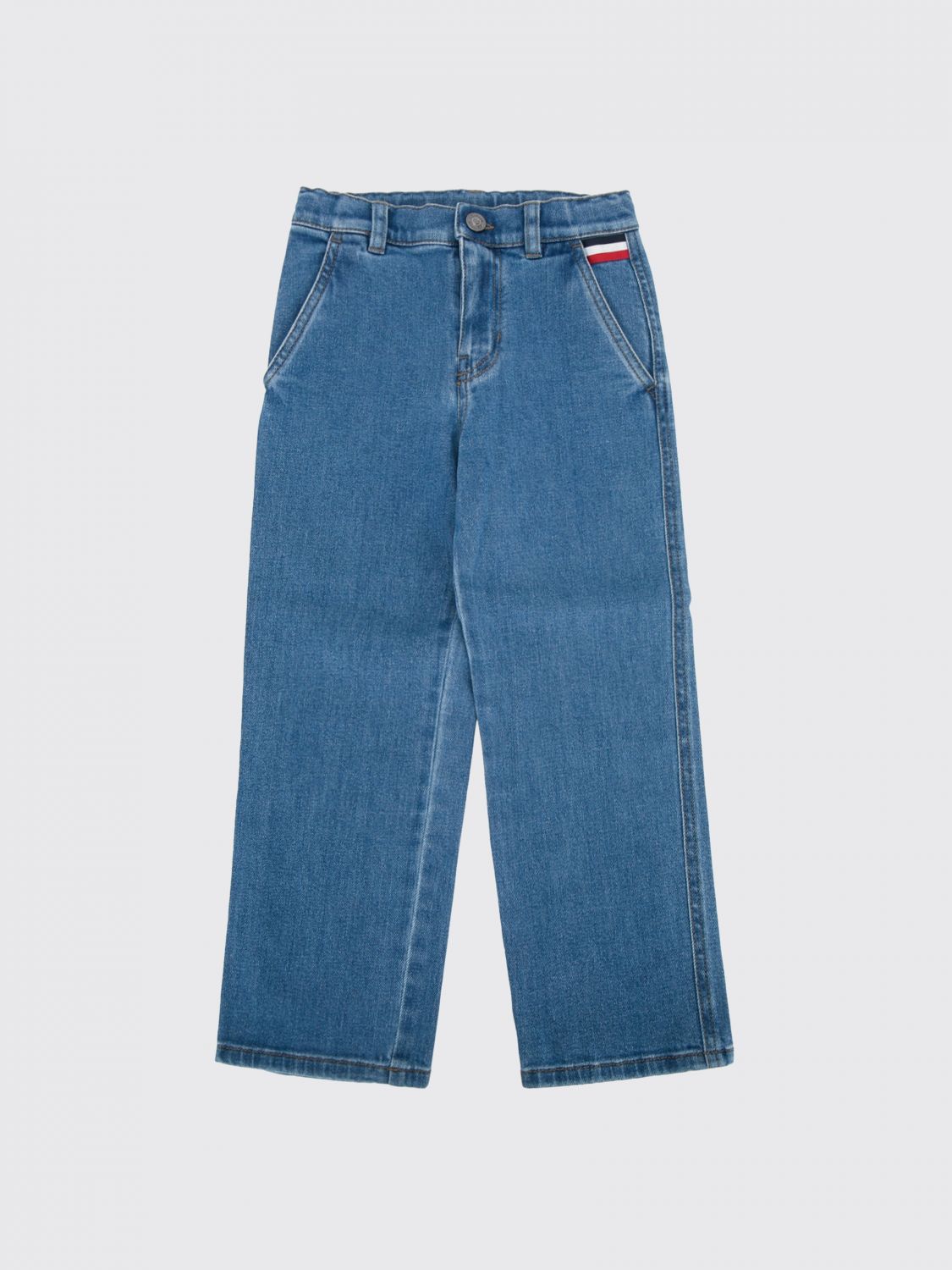 MONCLER Regular-Fit-Denim-Jeans für Jungen mit Logo