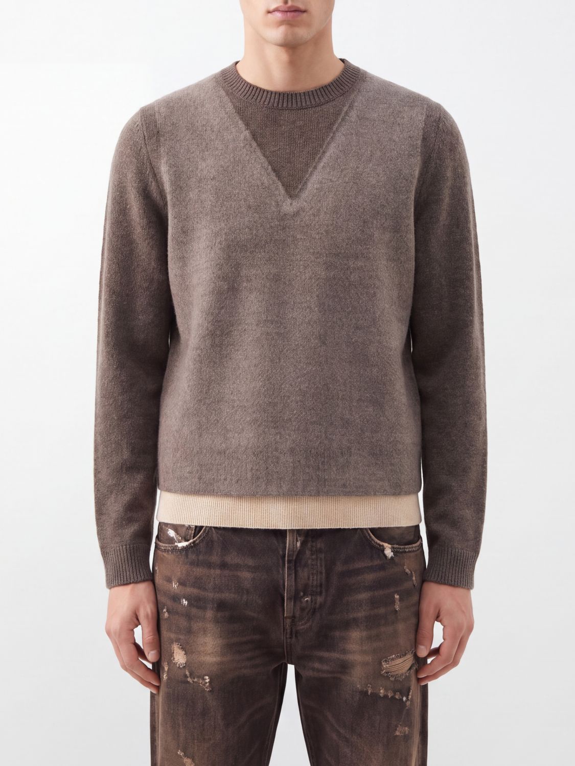 MAISON MARGIELA Sweater Men color Brown