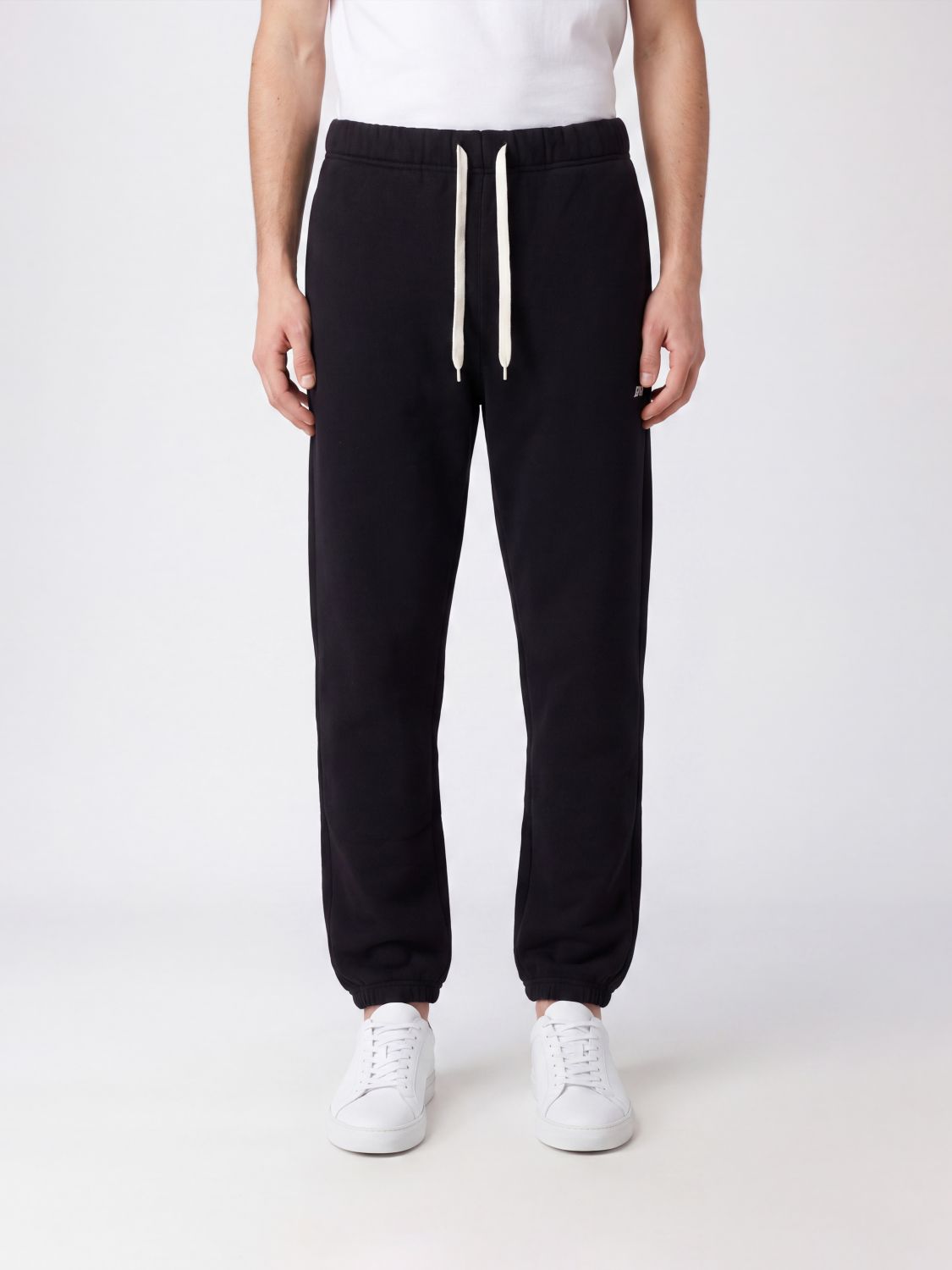 AUTRY Baumwoll-Jogginghose mit elastischem Bund und gesticktem Logo