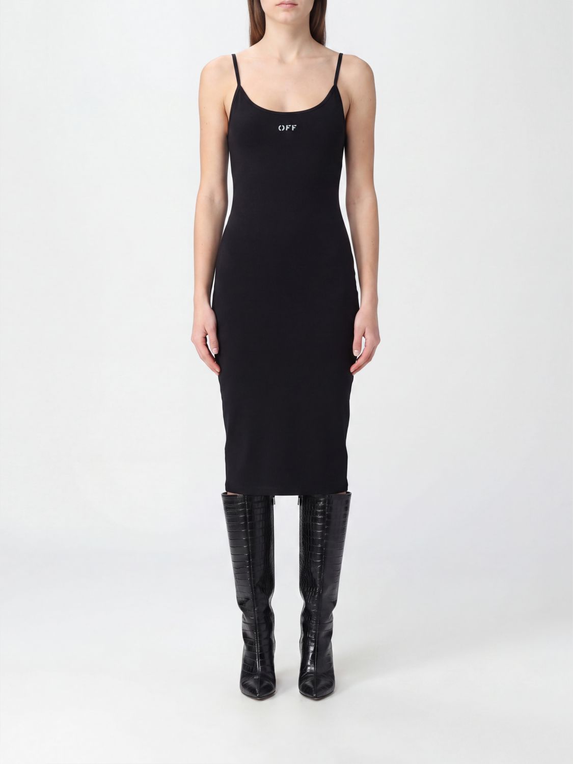 OFF-WHITE Dress Woman color Black