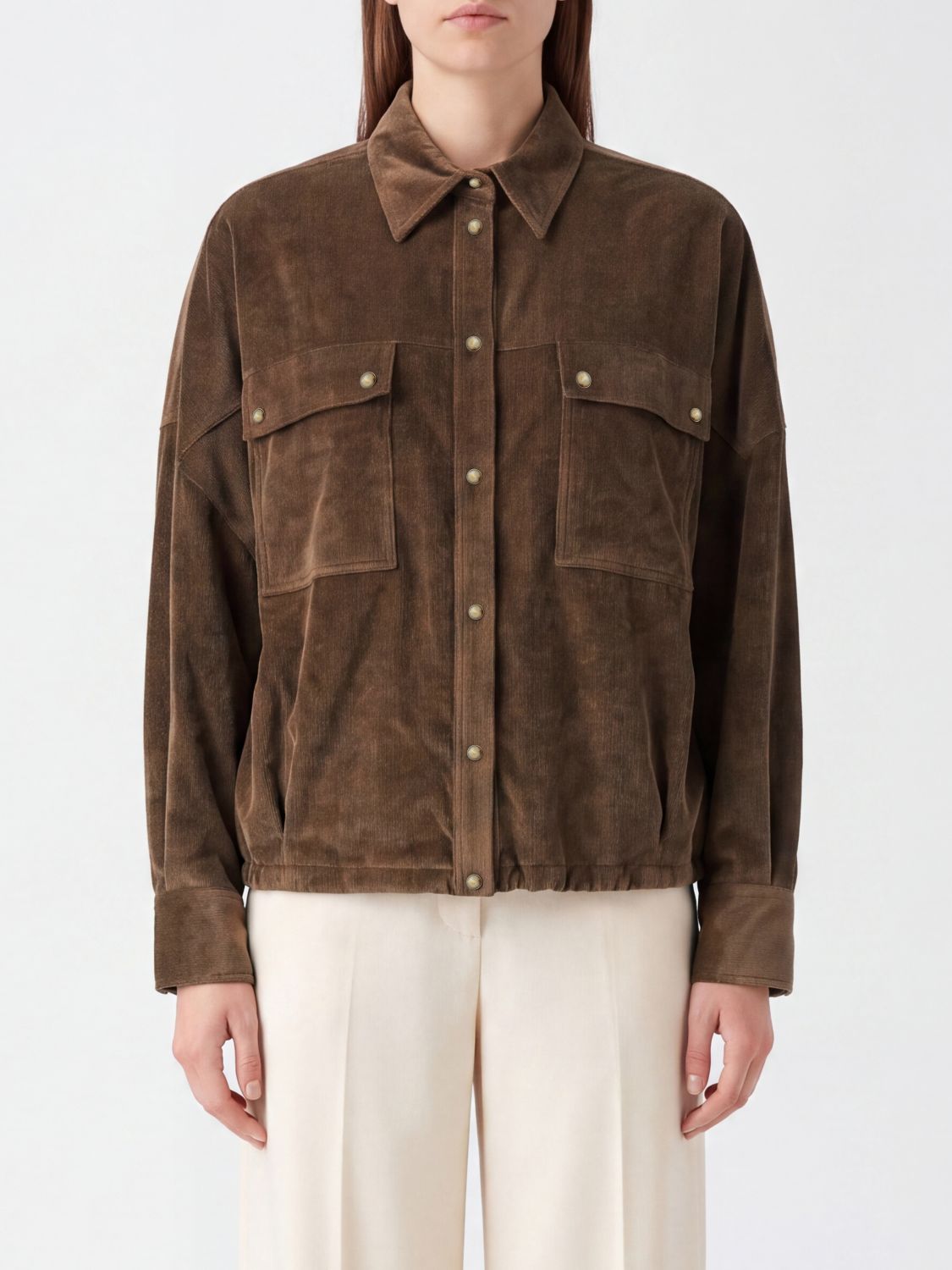 BRUNELLO CUCINELLI Camicia Donna colore Tabacco